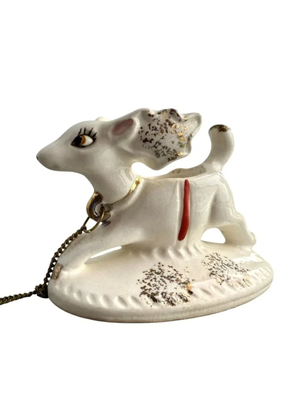 Vintage Dan Brechner Santa Claus & Reindeer Candle Climber Holder *READ*
